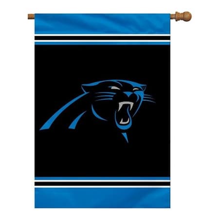 Fremont Die 94628B Carolina Panthers House Banner 28 X 40 In. 1- Sided